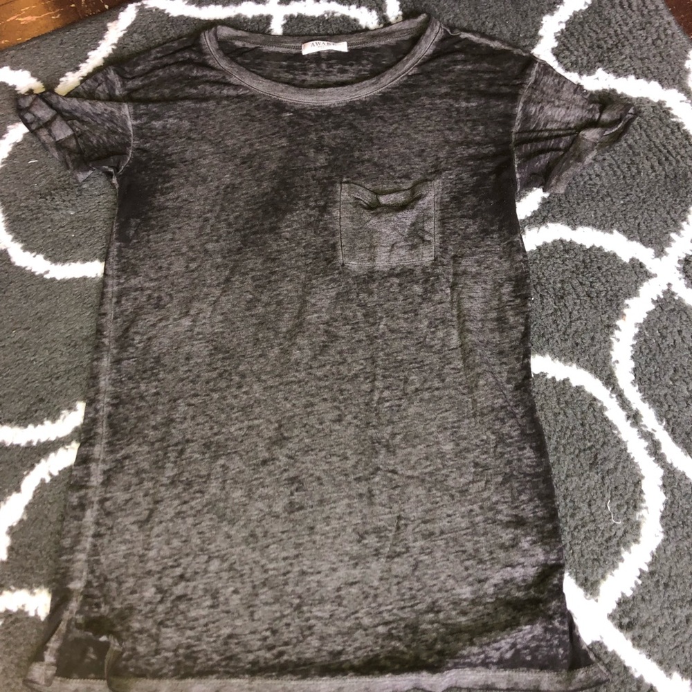 Faded black short sleeve shirt
